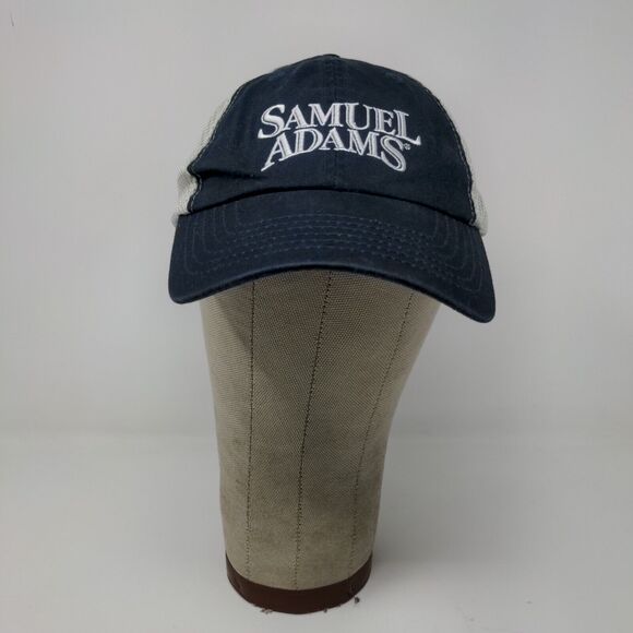 Samuel Adams The Boston Beer Company Blue White Adjustable Strapback Hat Logo - Picture 2 of 10